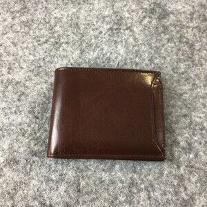 Ami Wallet Mens Brown Genuine Leather Credit Cards Cash Gift NWOT